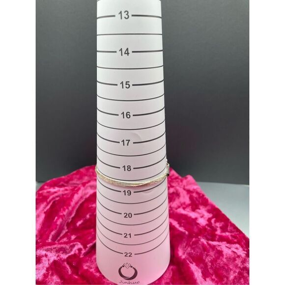 Artisan 925 Liquid Silver Multi Strand Bracelet Stamped - Picture 4 of 5